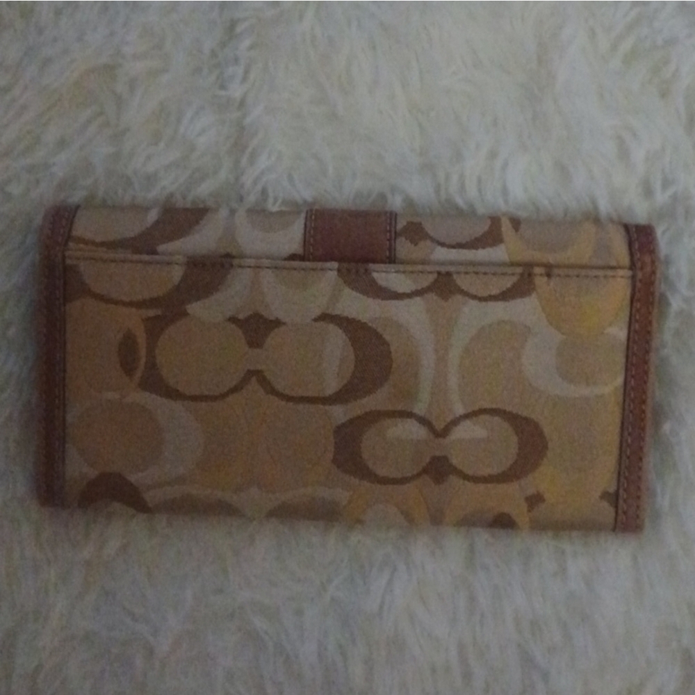 COACH Vintage Tan and Brown Signature Wallet ⭐️PROJECT⭐️ - Picture 2 of 7